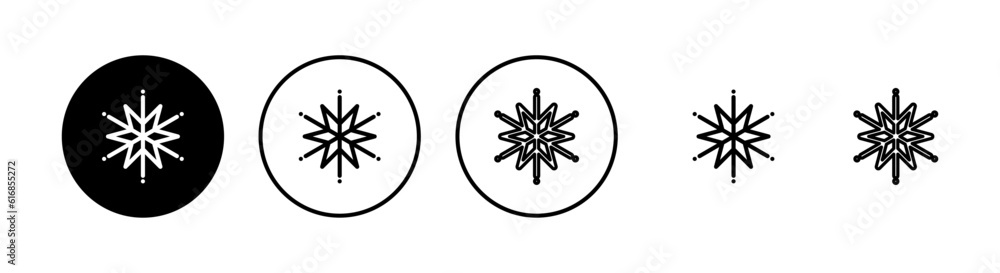 Snowflake icons set. snow icon vector. Symbol of winter, frozen Snowflake icons set. snow icon vector. Symbol of winter, frozen