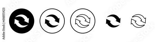 Refresh icons set. Reload icon vector. Update icon. convert icon