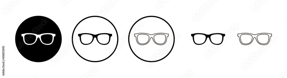 Glasses icons set. Stylish Eyeglasses. Glasses icon. Optical concept Glasses icons set. Stylish Eyeglasses. Glasses icon. Optical concept