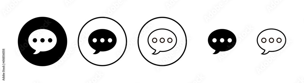 Chat icons set. Chat vector icon. Speech bubble Chat icons set. Chat vector icon. Speech bubble