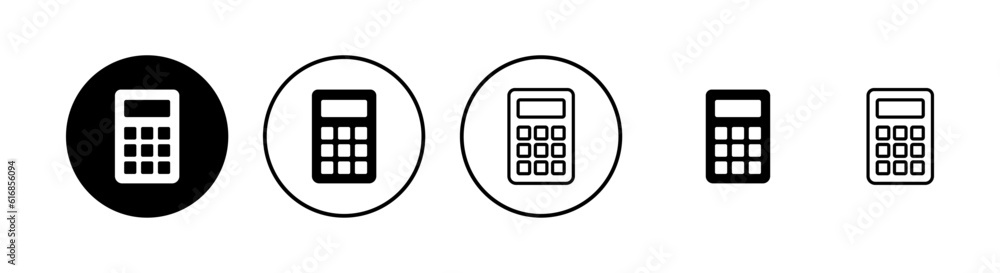 Calculator icons set. Calculator vector icon Calculator icons set. Calculator vector icon