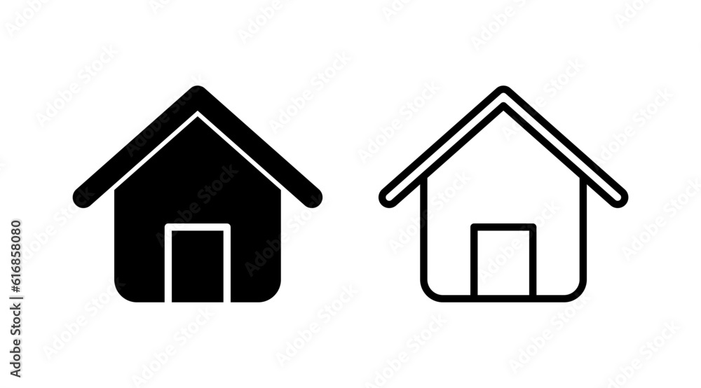 Home icon vector. House vector icon Home icon vector. House vector icon