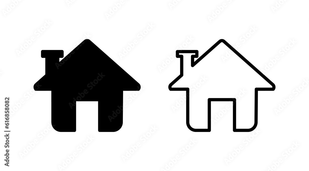 Home icon vector. House vector icon Home icon vector. House vector icon