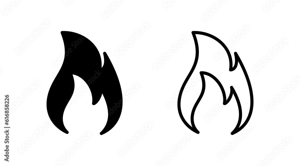 Fire icon vector. fire flame icon Fire icon vector. fire flame icon