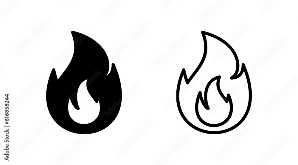 Fire icon vector. fire flame icon Fire icon vector. fire flame icon