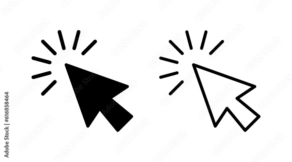 Click icon vector. cursor icon vector. pointer sign Click icon vector. cursor icon vector. pointer sign
