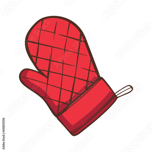 Oven glove icon. Cartoon illustration of oven glove vector icon for web design