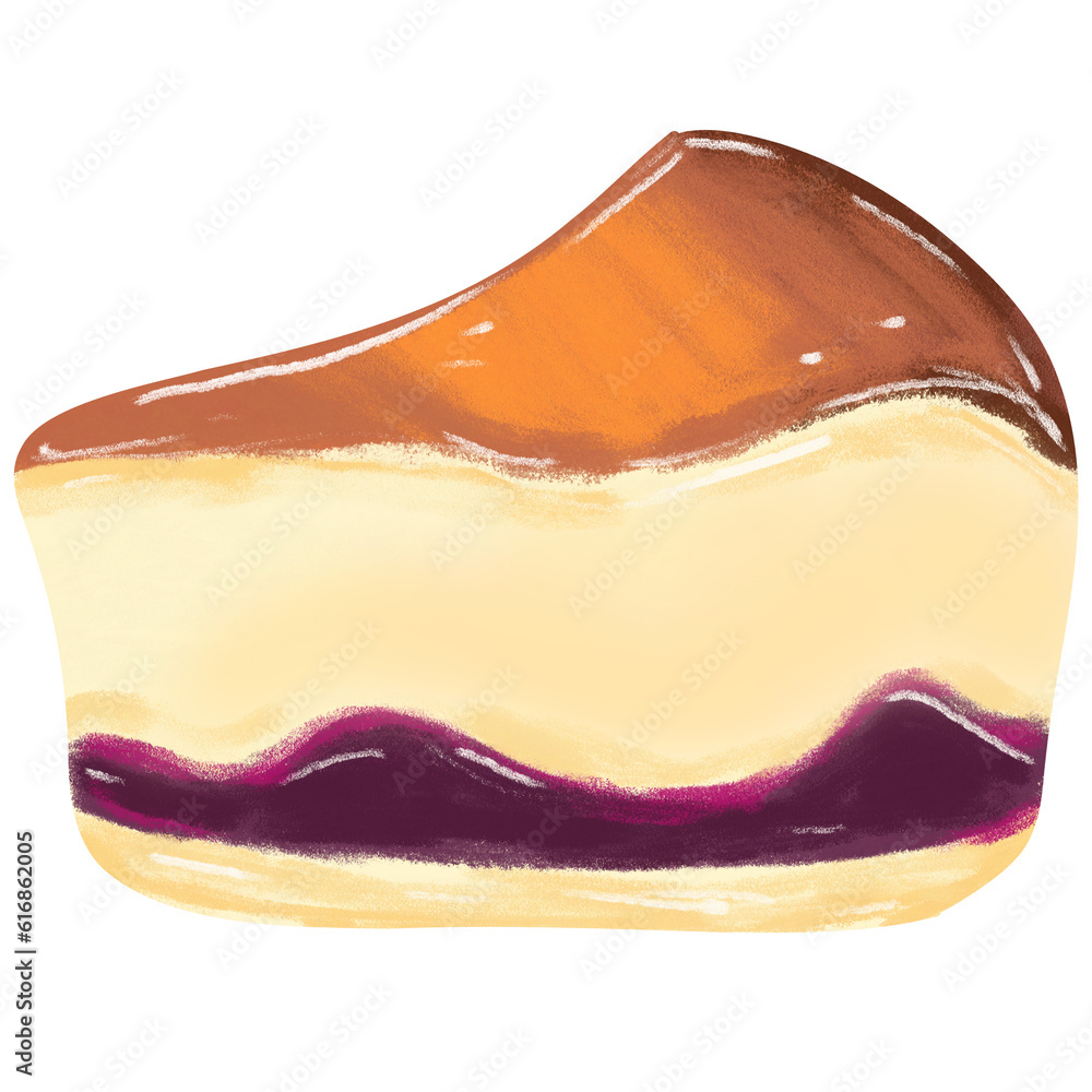 Obraz premium Blueberry Cheesecake