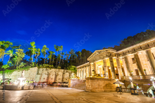The Temple of Leah,exterior view, in the early evening,Cebu City,The Philippines.