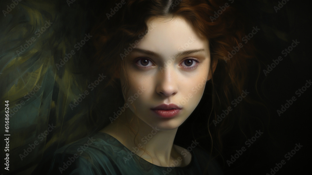 A Studio Portrait of A Beautiful Young Fashion Model A Studio Portrait of A Beautiful Young Fashion Model