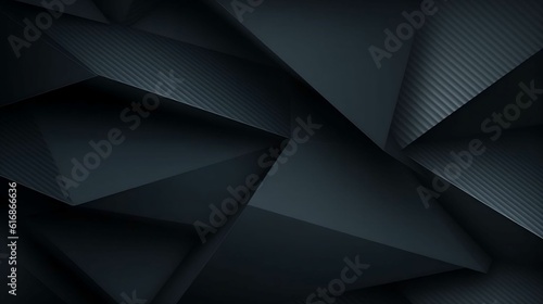 Black abstract geometric background. Modern shape concept v4