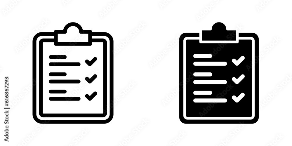 Checklist icon. sign for mobile concept and web design. vector illustration - obrazy, fototapety, plakaty 