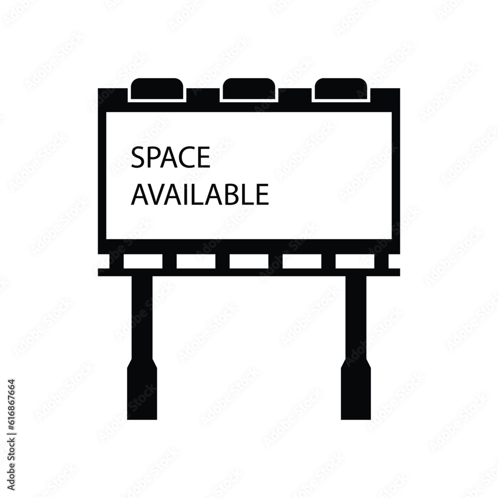 Obraz premium Street Billboard icon design, multipurpose banner template for posting photos and text. isolated on white background