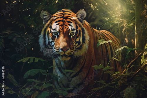 Beautiful Bengal tiger in the jungle