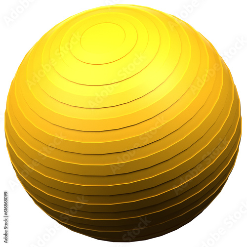 Pilates ball 3d icon