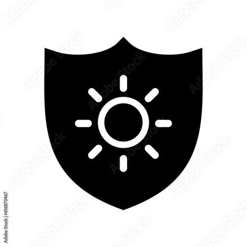 Vector Sun or Heat Protection or Shield Illustration