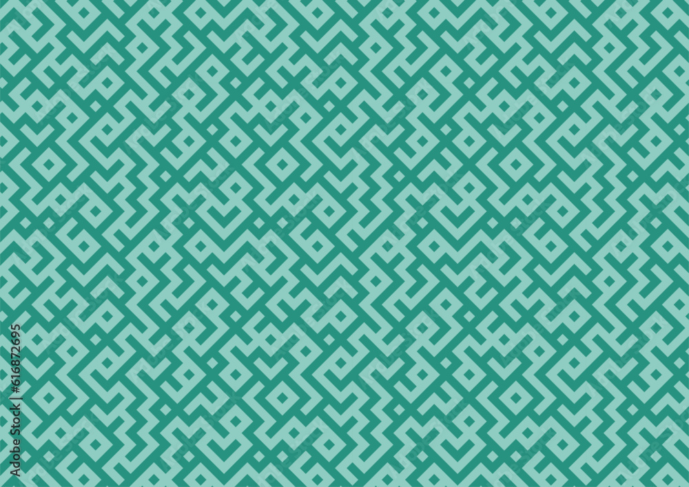 abstract green background with random maze pattern