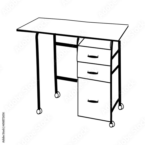 Creative team working on project. Group of business people in casual wear sitting together at the table and looking at the laptop