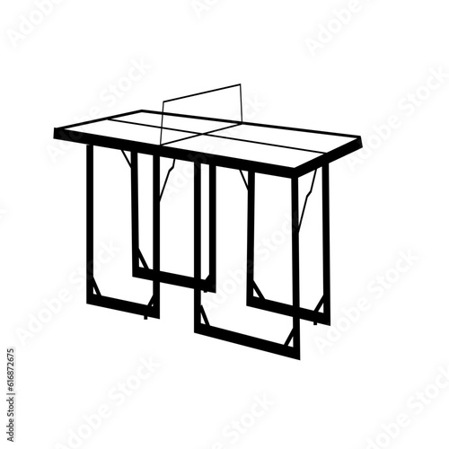 Template for poster, card, or ticket. Racket for table tennis and ball. Vector illustration.startup business team playing ping pong business team playing ping pong tennis