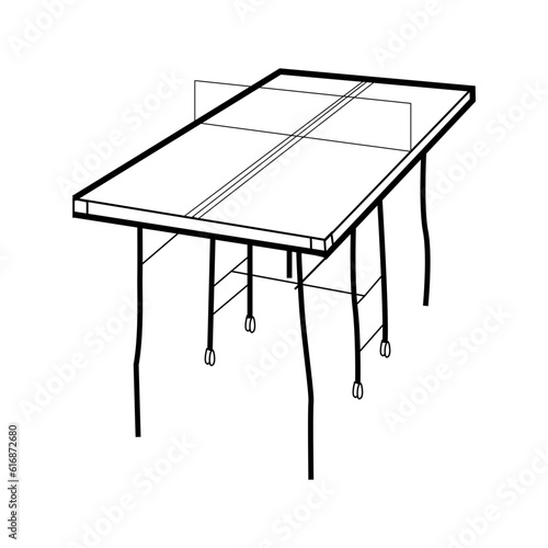 Template for poster, card, or ticket. Racket for table tennis and ball. Vector illustration.startup business team playing ping pong business team playing ping pong tennis