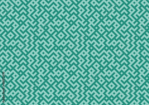 abstract green background with random maze pattern