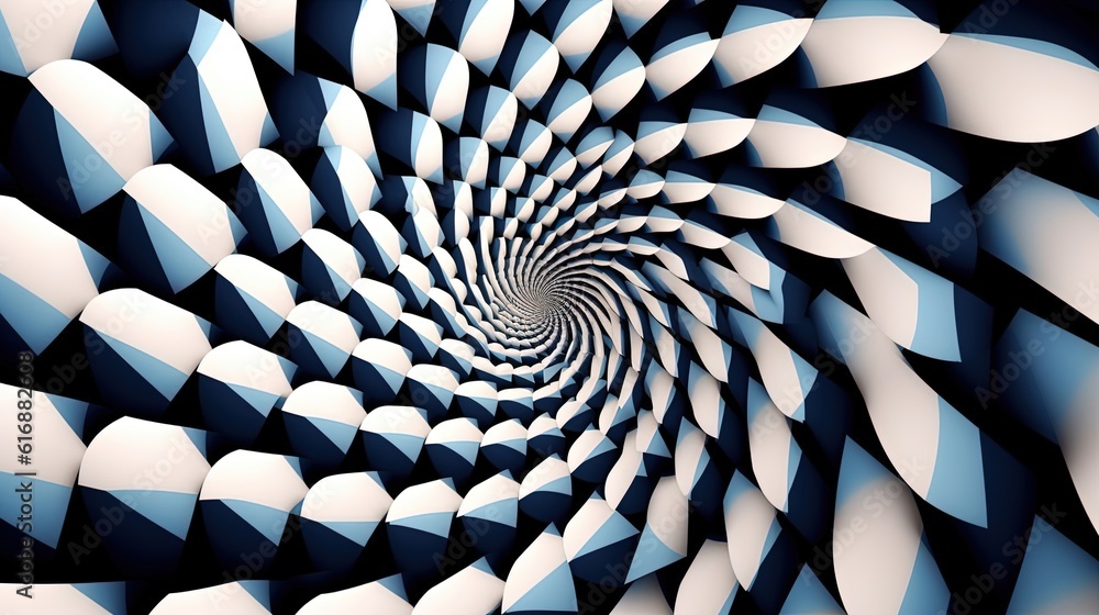 Mind Bending Optical Illusion Digital Art Illustration Stock