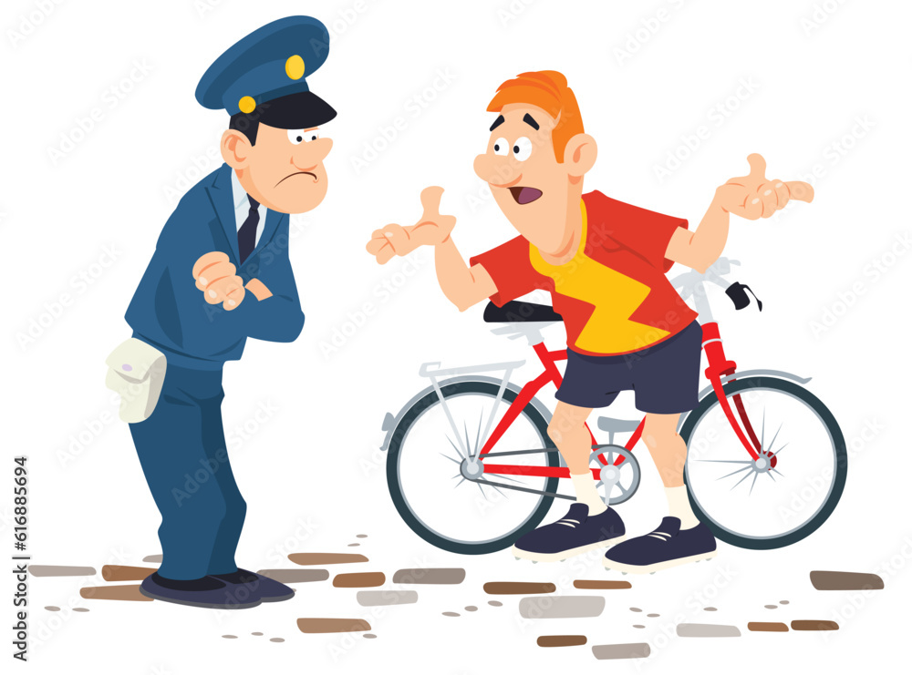 Cop and intruder. Illustration for internet and mobile website. Cop and intruder. Illustration for internet and mobile website.