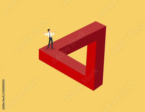 Business mission, Business challenge concept. Obstacles in the work of business leaders