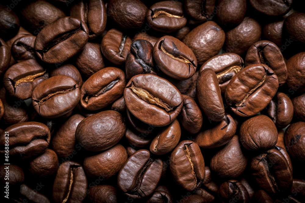 Many coffee beans. Many coffee beans.