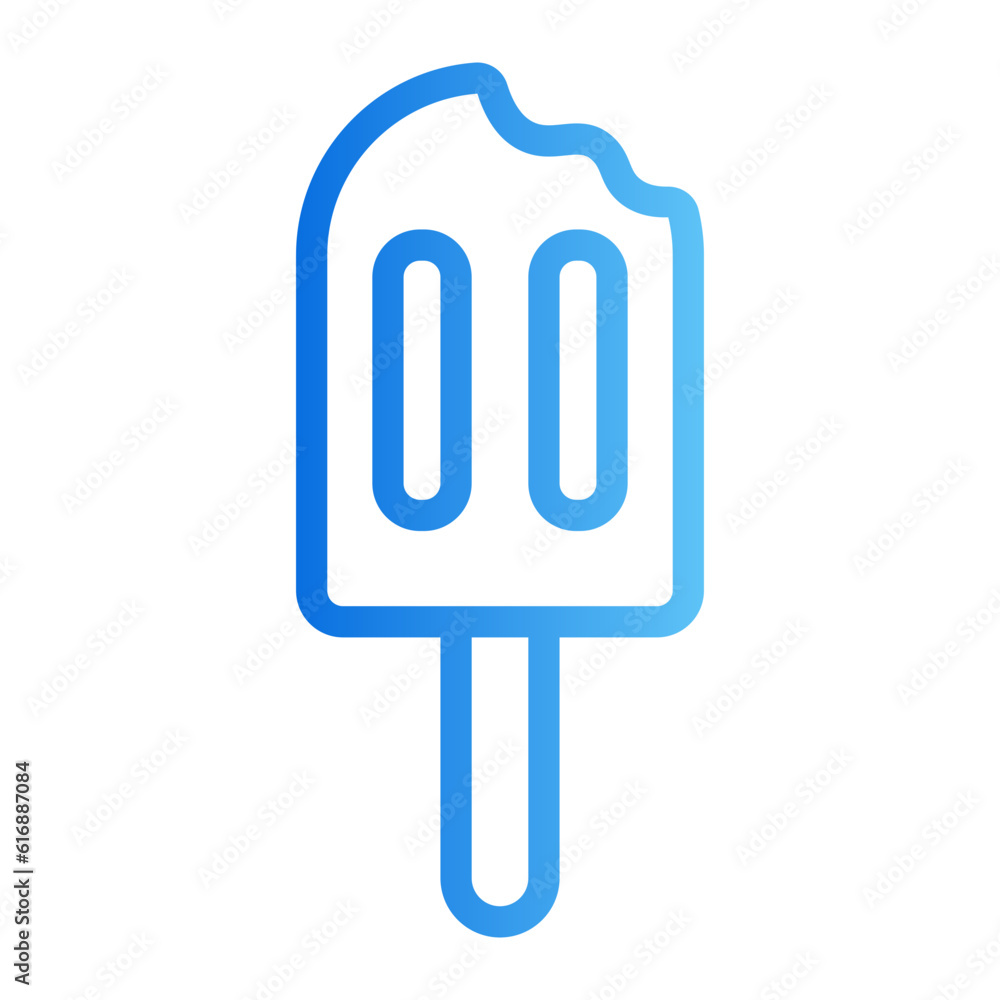 ice cream gradient icon ice cream gradient icon
