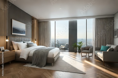 modern bed room © Pretty Panda