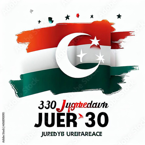Design for Turkey's Independence Day on August 30. ai generated photo