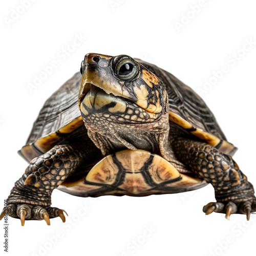 turtle, face shot, portrait, isolated on transparent background cutout, generative ai.