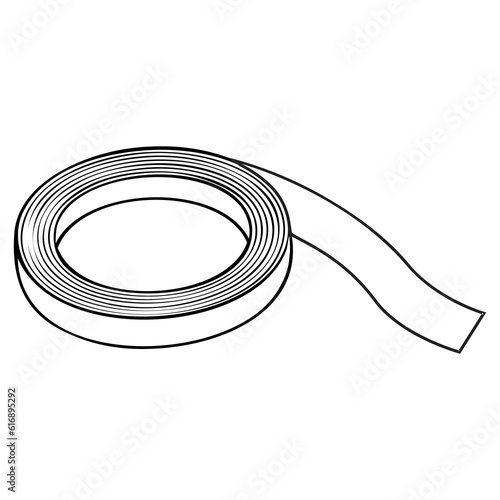 tape outline vector illustration