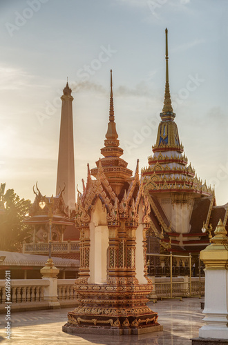 Awesome view of Wat Don Mueang in Bangkok, Thailand photo