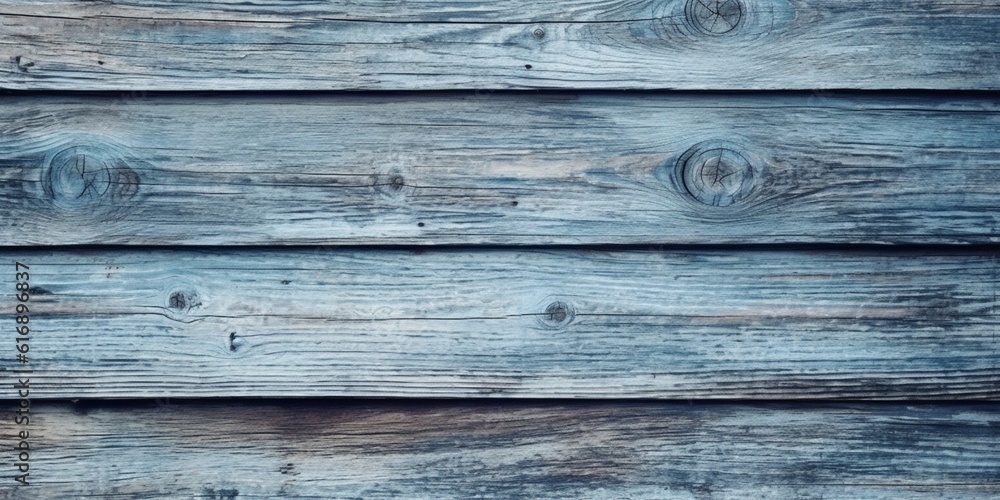 Wood panel texture blue board background copy space, AI Generated Wood panel texture blue board background copy space, AI Generated