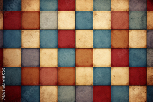Textured Wallpaper colorfull background with geometric parts. AI generated © xartproduction