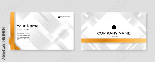 Simple Illustration of business card templates. Elegant abstract