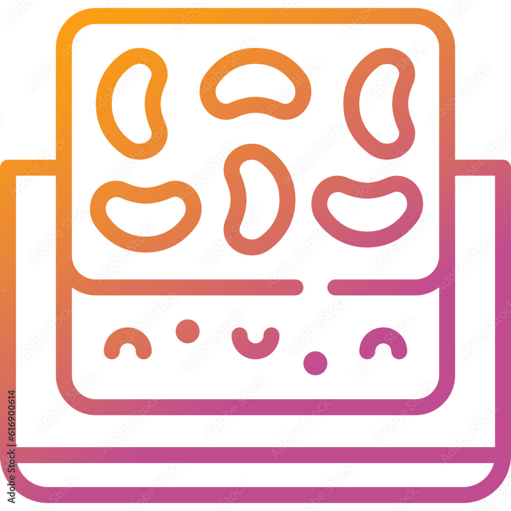 brownie gradient line icon