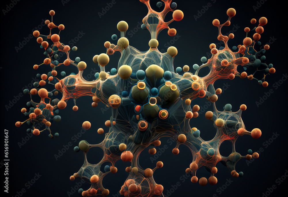Structured molecule formation. AI Generated Structured molecule formation. AI Generated