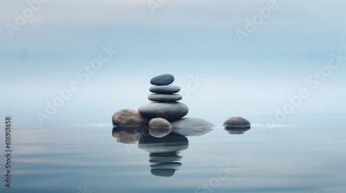 Simplicity in Healing  Minimalistic Imagery Conveying the Power of Restorative Practices in Mental Health   generative ai
