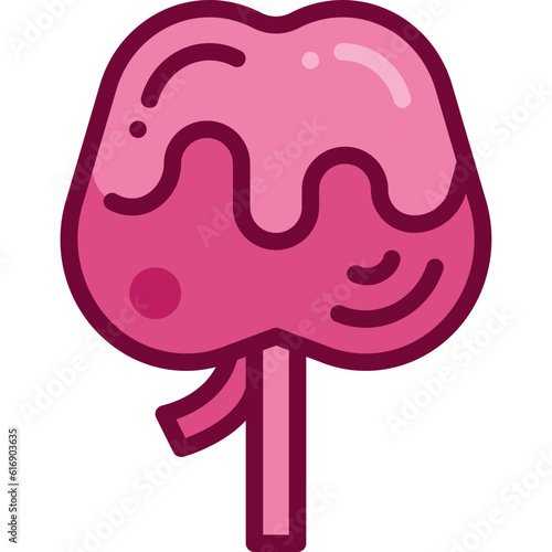 candy apple two tone icon