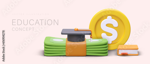 Financial educational programs. Budget planning. Personal savings, loans and deposits. Business accounting. Smart investment. Concept for landing page