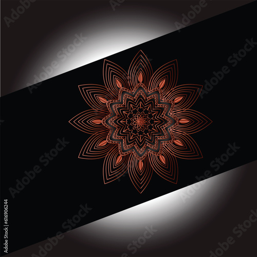 Vector Intricate Gold Mandala Art Background