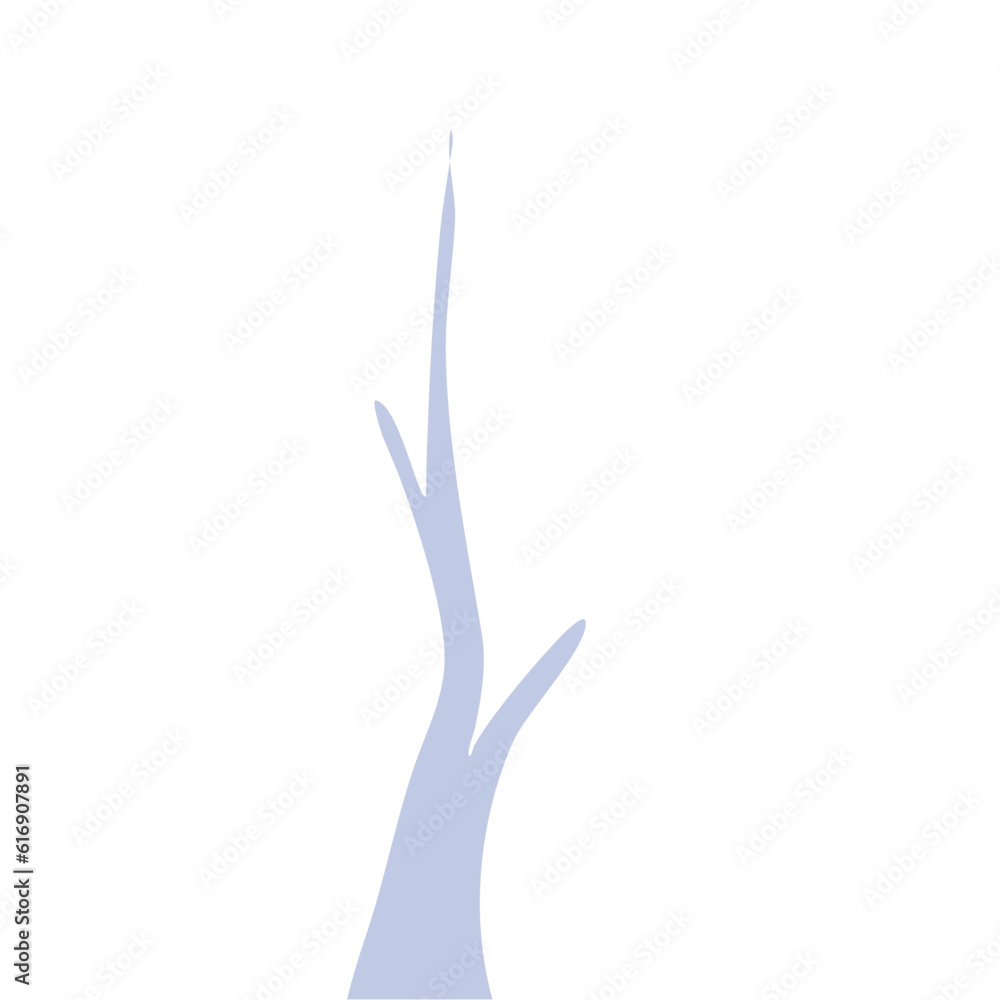 Fototapeta premium Hand Drawn Winter Tree Wtihout Leaves