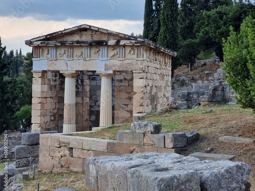 delphi greece athenian treasury ancient history