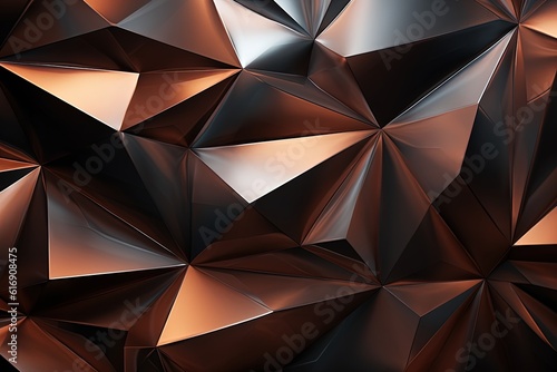 Metallic Low-Poly Abstract Background
