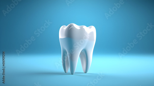 3d illustration as a concept of dental examination teeth  dental health and hygiene created with Generative AI