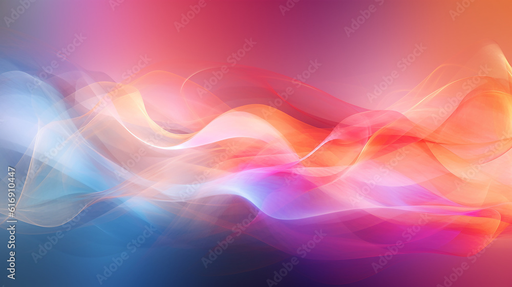 energy multicolored lines spectrum on a black background. Generative AI energy multicolored lines spectrum on a black background. Generative AI