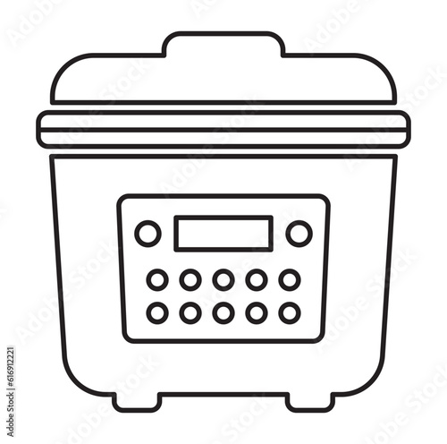 multicooker outline icon